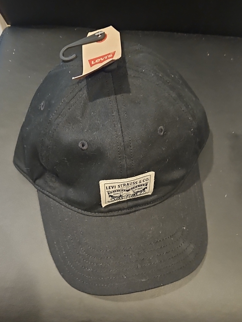 Levi's Black Baseball Cap with Branded Patch